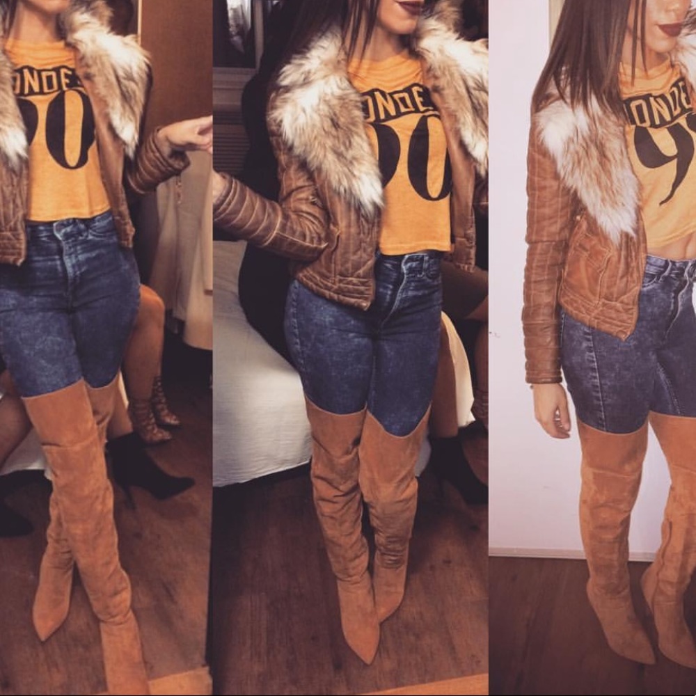 High Waisted Dark Blur Acid Wash Jeans